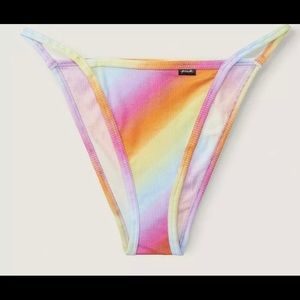 Victorias Secret Pink Panties High leg string
Bikini Panty rainbow VS M Large XL